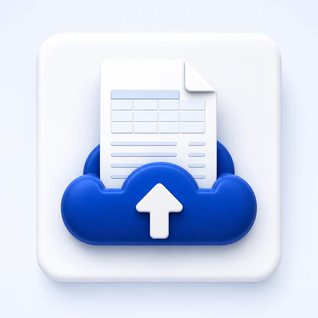 Excel upload